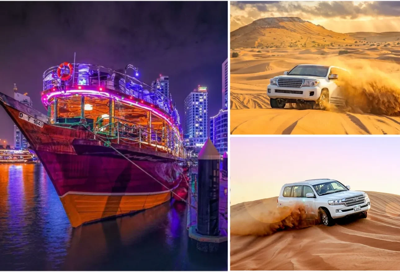 Desert Safari With Dhow Cruise Marina