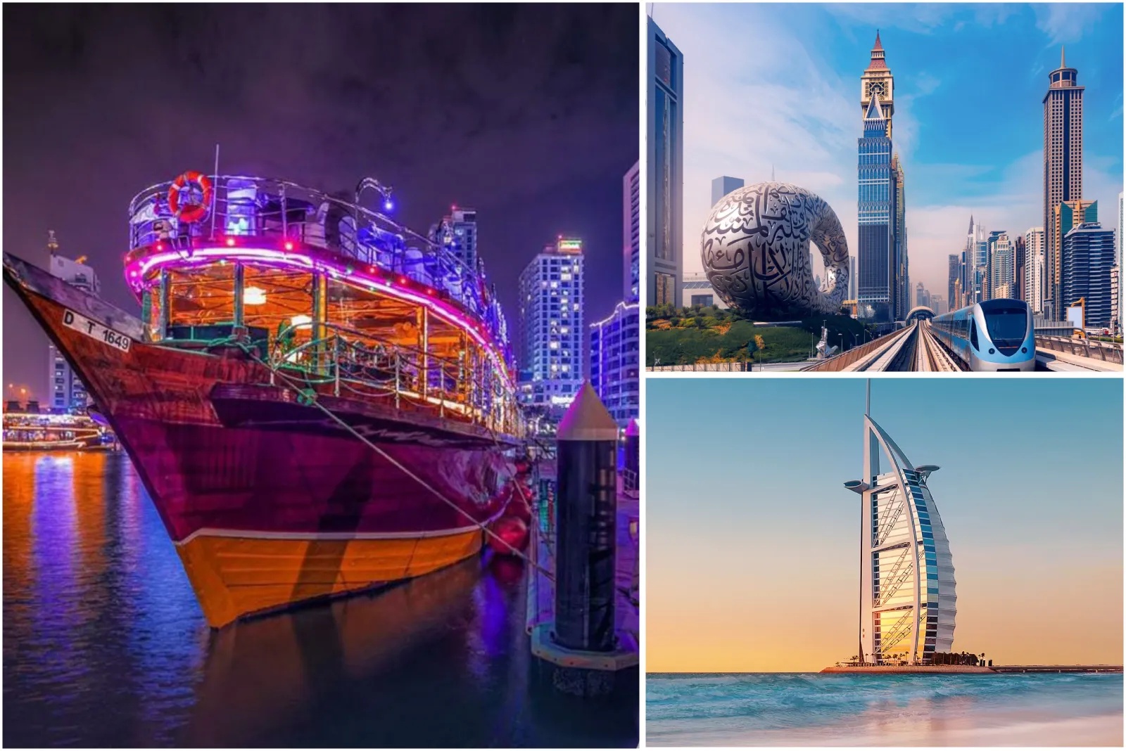 Dubai Dhow Cruise With City Tour